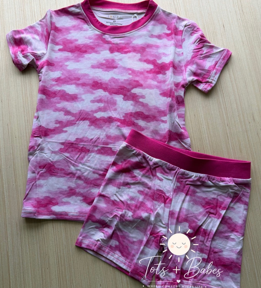 🌿 Cozy Camo Bamboo Short PJ Set 🌿