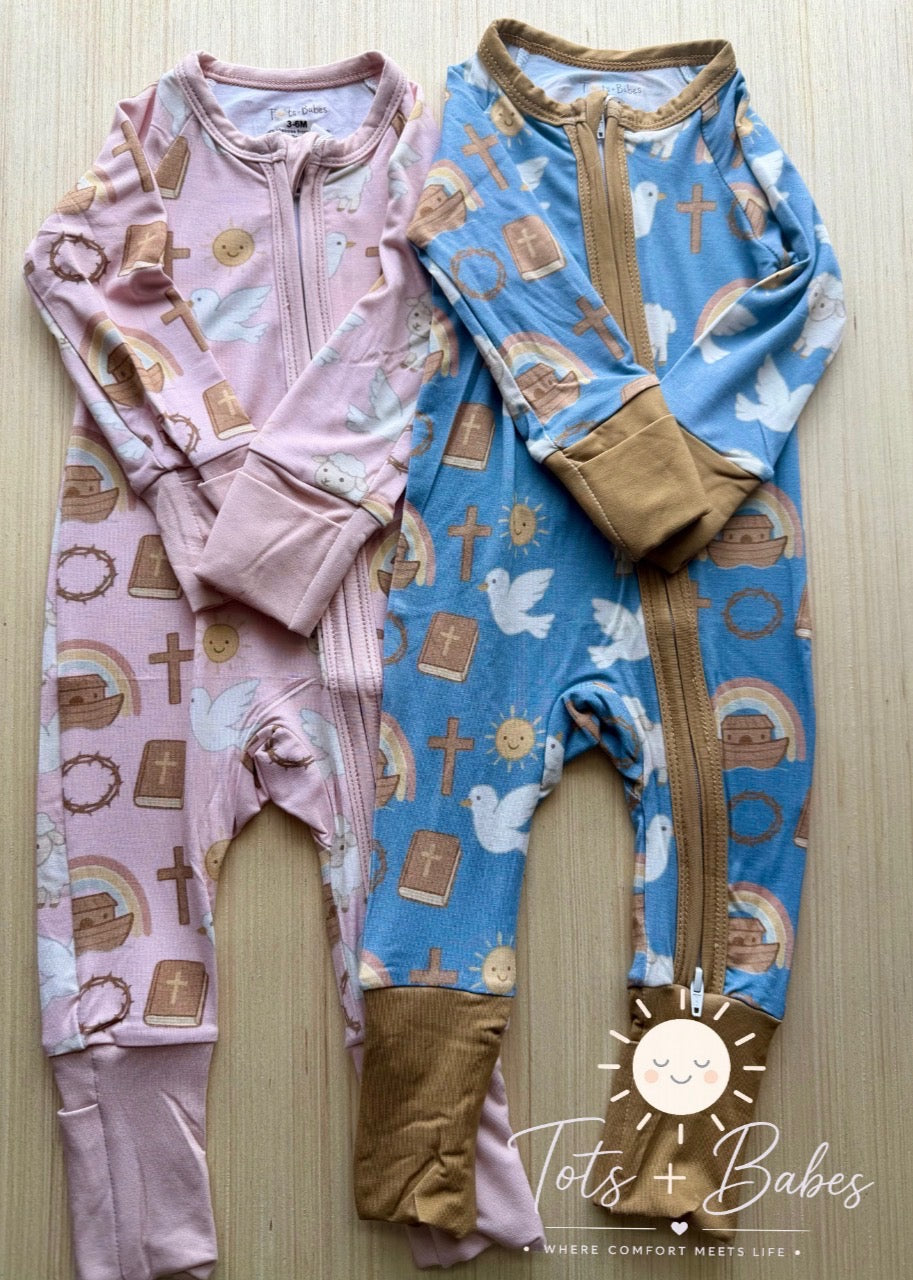 ✨ Blessed Babes Bamboo Zippie ✨