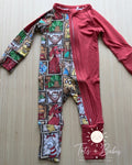📚 Story Book Character Split Print Bamboo Zippie 📚